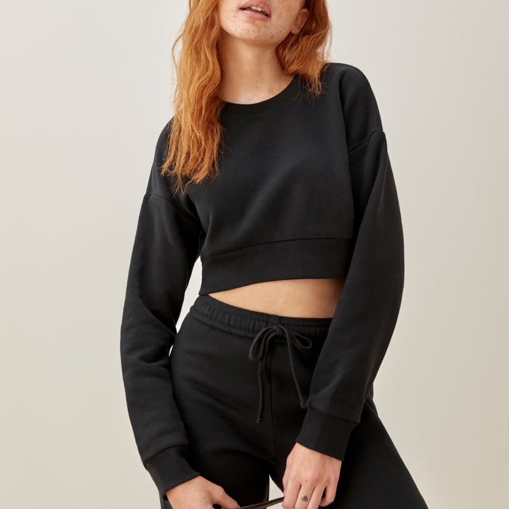 Reformation Hunter Crop Sweatshirt